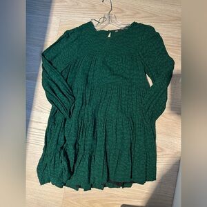 Zara Textured Babydoll Dress